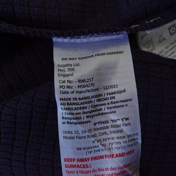 REGATTA Blue Hooded Jacket Women XS Soft Shell Zip Stretch Outdoor Trails Ared - Picture 13 of 15